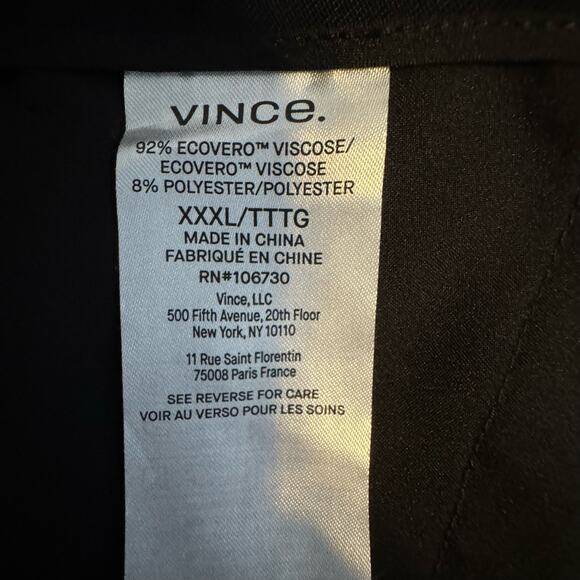 Vince Stovepipe Crop Pull-on Pants In Black NWT Size 3XL - Picture 7 of 9